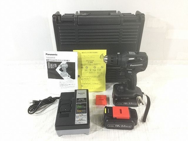 Panasonic パナソニック 14.4V 18V 充電ドリルドライバー EZ1DD1J18D-B バッテリ2個 18V5.0AH 充電器 ケース 充電式 HRDEVELOPMENT_JP