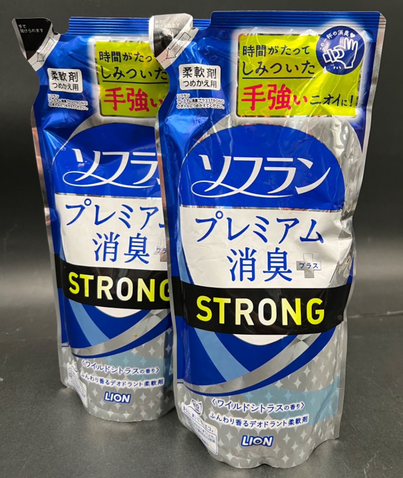 柔軟剤 ソフラン プレミアム消臭プラス ストロング 450ml×2袋 - メルカリ