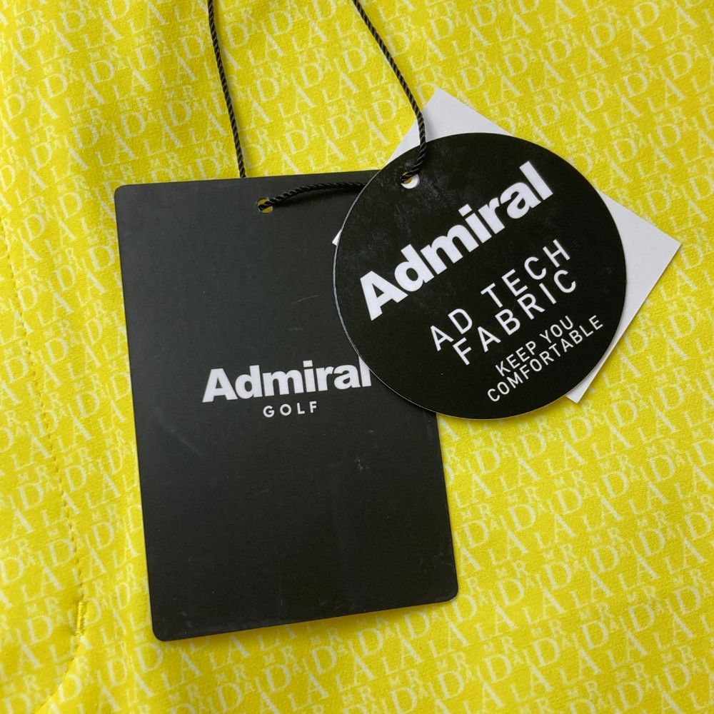 サイズ：XL ADMIRAL アドミラル 2023年モデル 半袖ポロシャツ ロゴ総柄 レッド系 [240101298450]# ゴルフウェア メンズ ストスト サイズ：XL ADMIRAL アドミラル 2023年モデル ハイネック 長袖Tシャツ