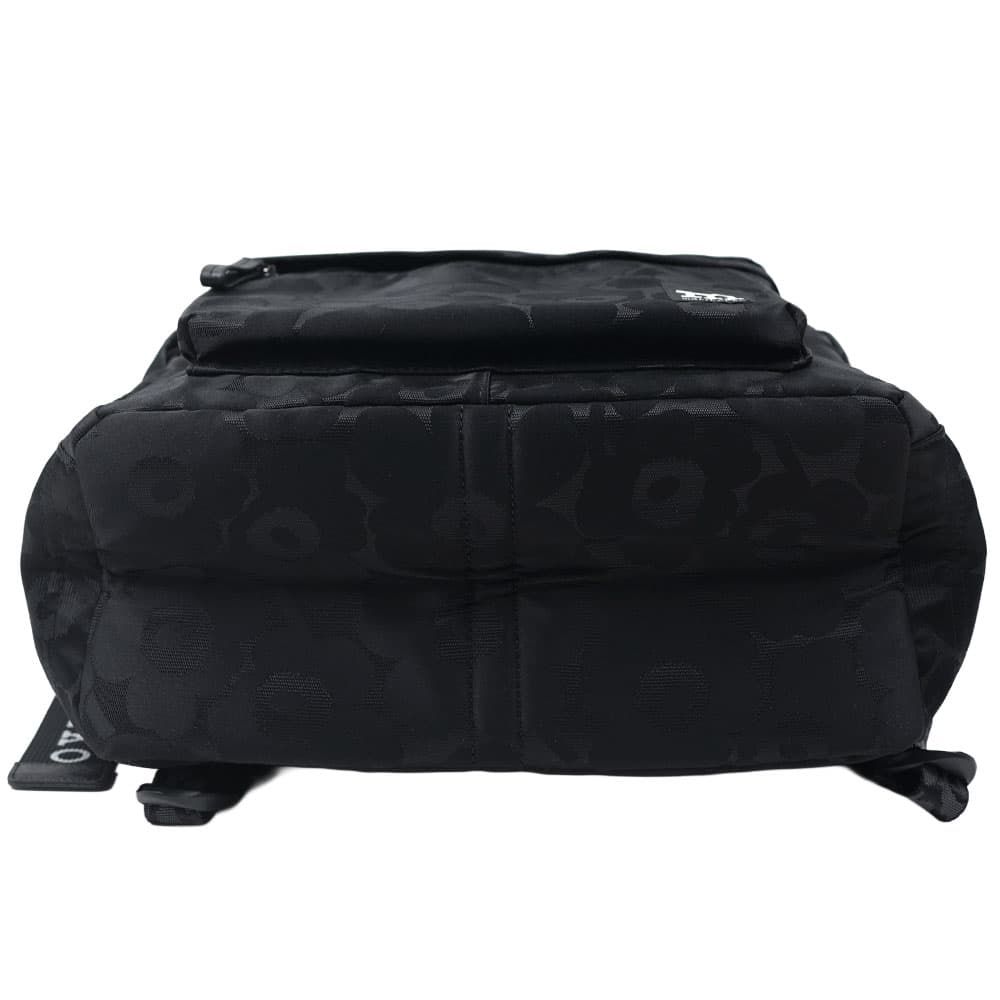 マリメッコ バックパック リュック バッグ ジップ トップ バックパック ウニッコ ブラック marimekko Zip Top Backpack Unikko 093324 999 093324-999 WWW_MORNINGWALKER_COM