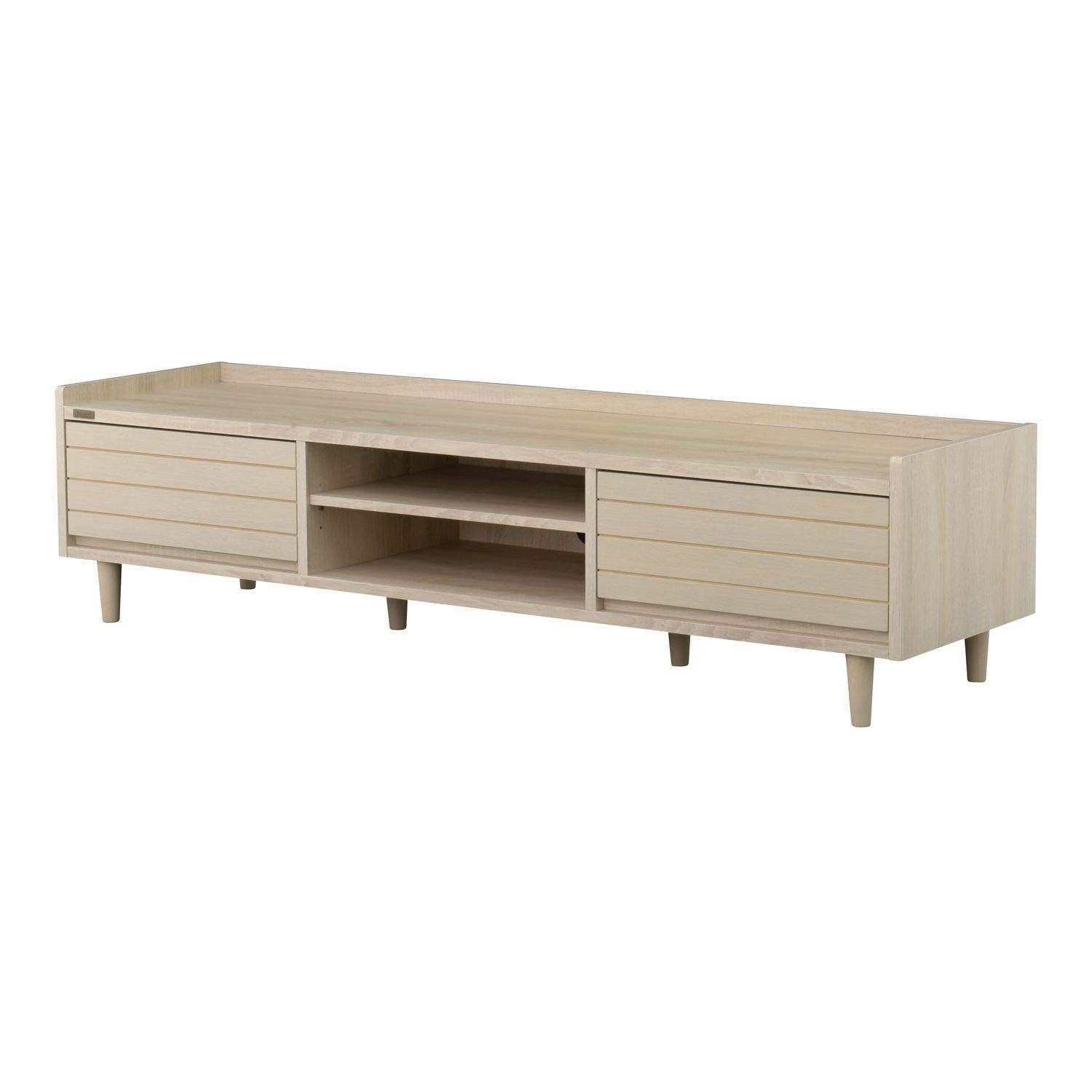 人気商品 コード穴 可動棚 美しい木目 50型対応 オークホワイト 高さ37.5cm TW37-150L 奥行40cm 幅150cm ローボード IV テレビ台 TWICE 佐藤産業