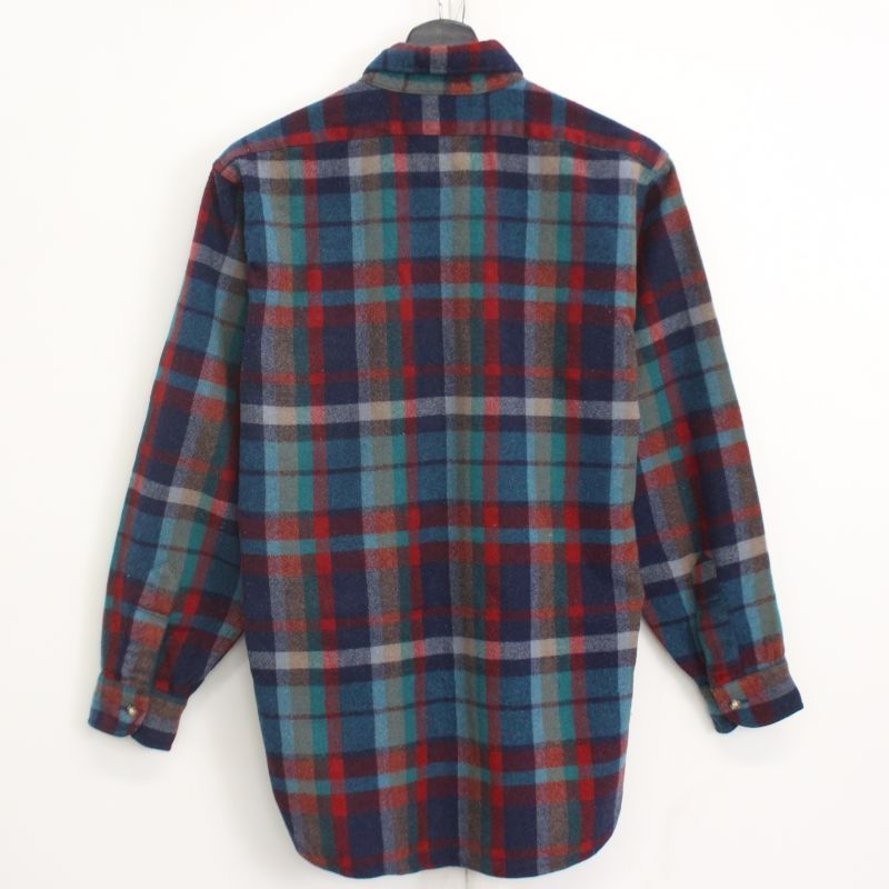 PENDLETON ヴィンテージ 70s シャツ 長袖 ブロックチェック 70年代 USA製 PENDLETON ペンドルトン チェック柄 ウール 長袖