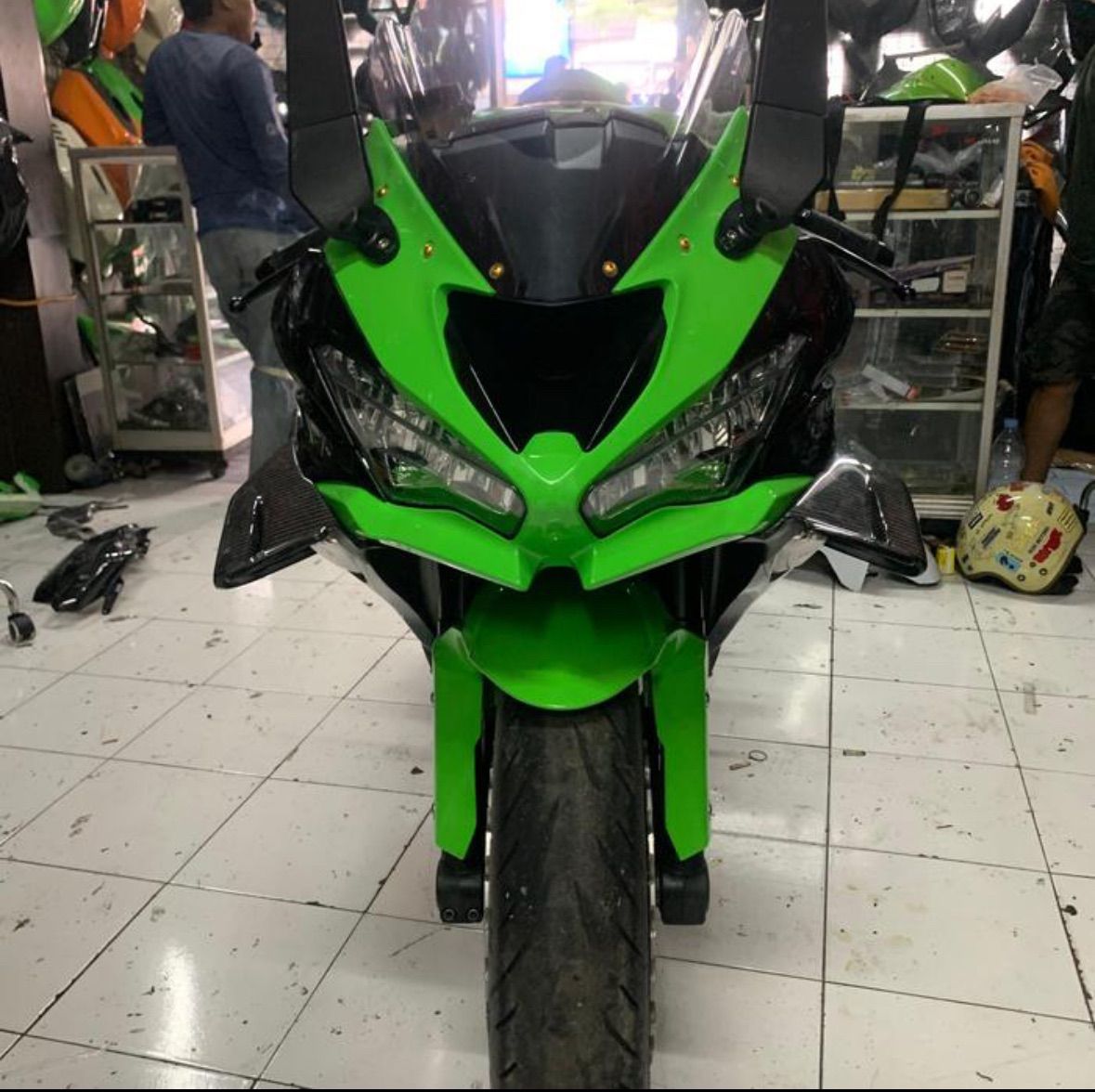 ZX6R カーボンサイドウイングレット 受注製造