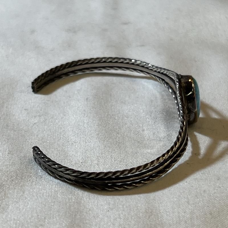 全品本物! 古着 アクセサリー ブレスレット バングル STERLING シルバー ストーン バングル インディアンジュエリー