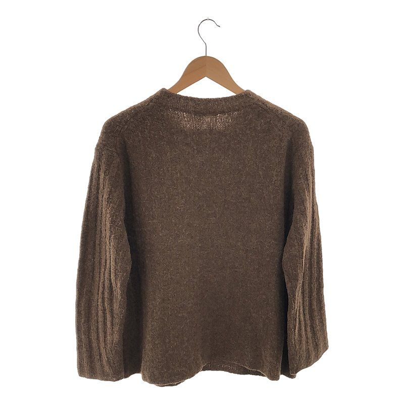 AURALEE / オーラリー | 2021AW | BABY ALPACA WOOL WIDE RIB KNIT ニット | 1 | ブラウン | レディース AURALEE / オーラリー | 2021AW | BABY ALPACA WOOL WIDE RIB KNIT