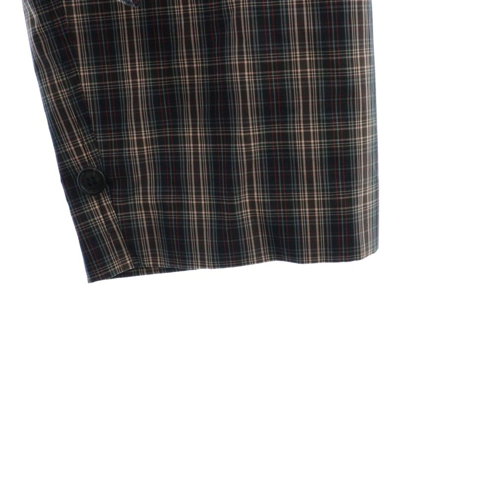 PRADA (プラダ) バック三角デザインコットンチェックコート マルチ