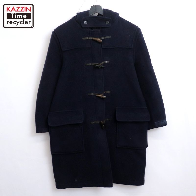 【80年代】チベット 黒 ヴィンテージ イギリス製 肉厚ダッフルコート XXL 80s イギリス製 vintage ダッフル コート レディース Lサイズ相当