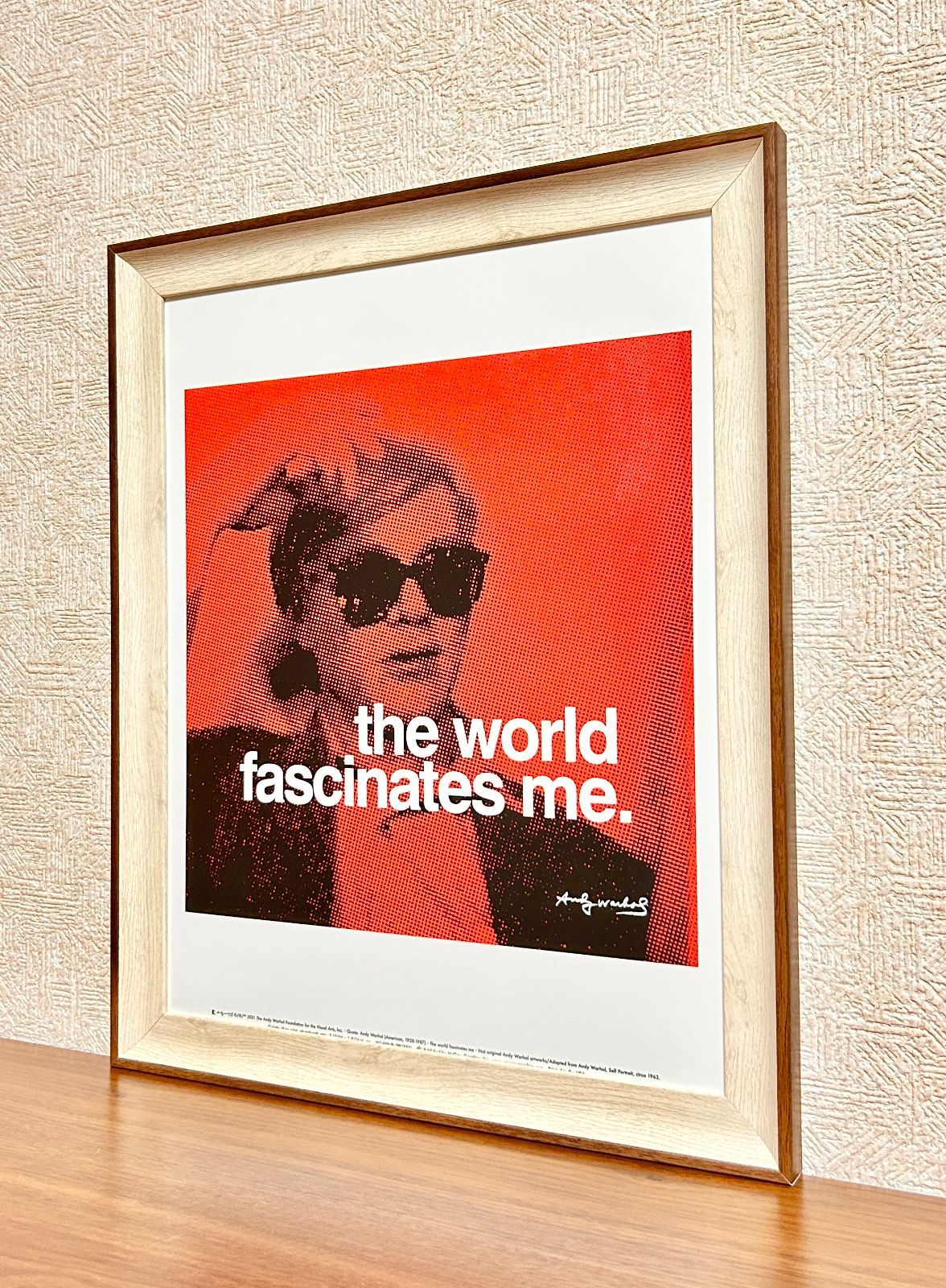 新品☆額縁付アートポスター(BRUCE MCGAW GRAPHICS)☆アンディ