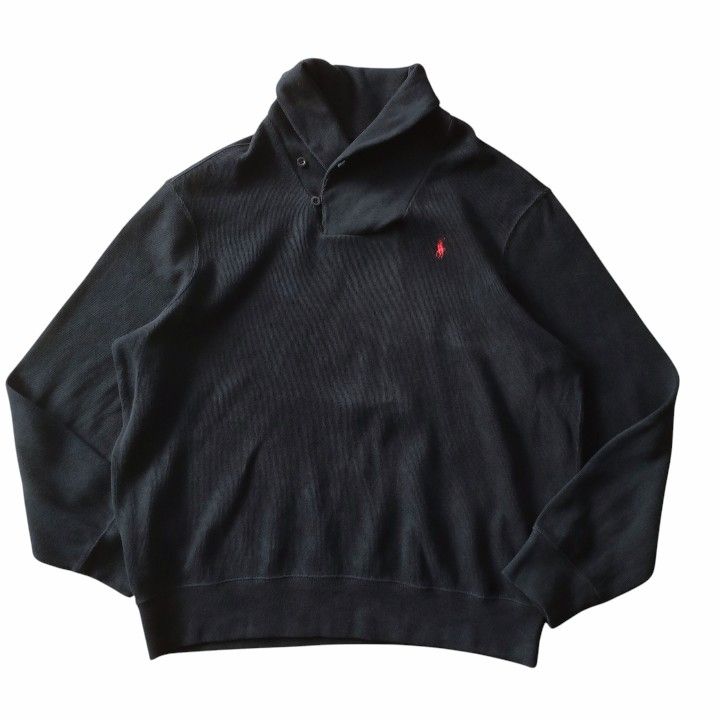 ポロバイラルフローレン　ショールカラーニット　スウェット　グレー　ｘｓサイズ Polo Ralph Lauren⁄ポロ ラルフローレン ショールカラー プルオーバー