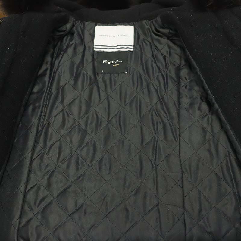 ボーダーズアットバルコニー × SAGA FURS ダッフルコート ボーダーズアットバルコニー × SAGA FURS ダッフルコート