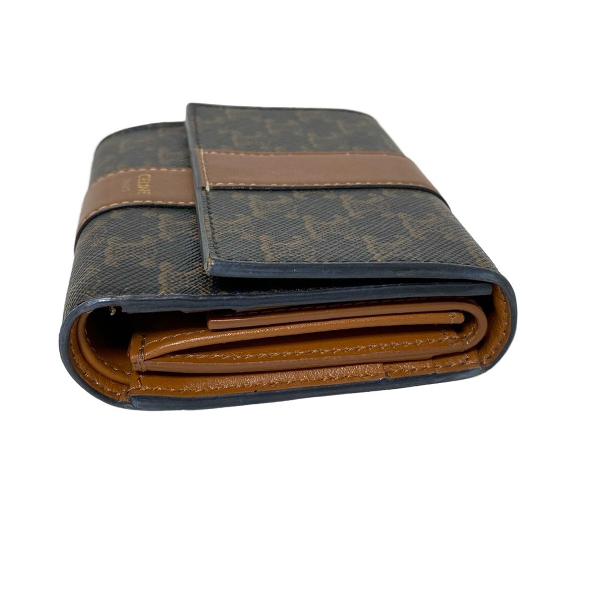 CELINE(セリーヌ) 3つ折り財布 トリオンフキャンバス ダーク