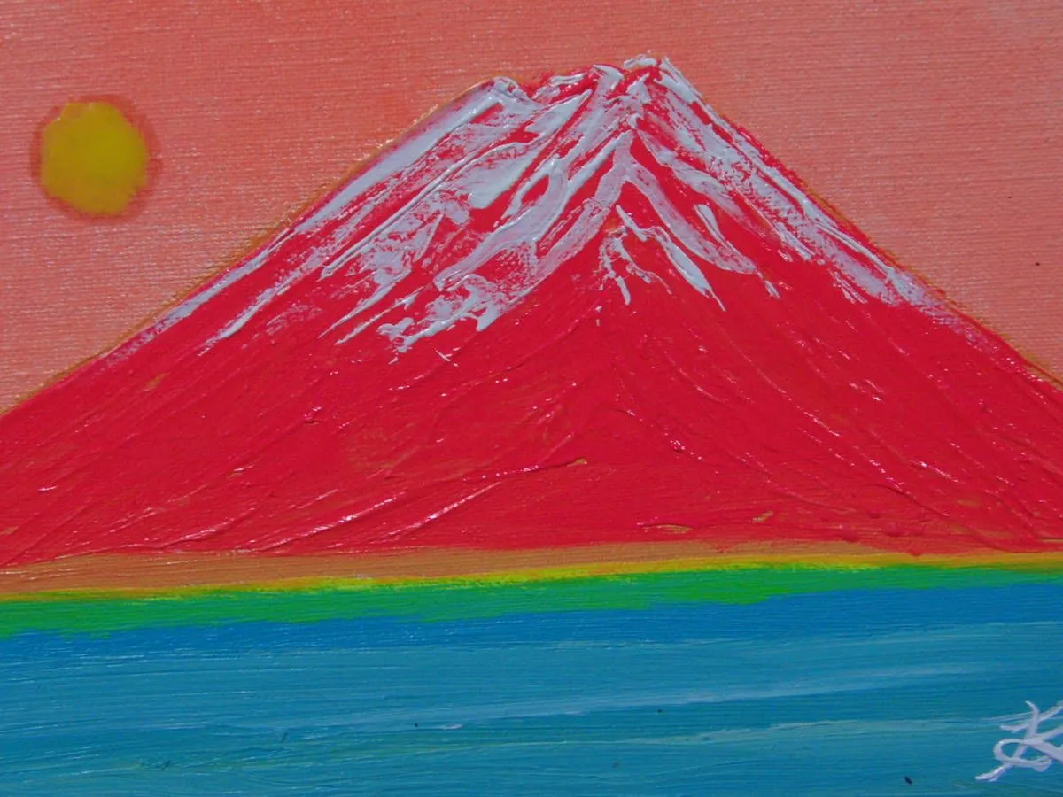 TOMOYUKI・友之、「スペース・宇宙犬」、証明書付、額付、絵画 油絵 油彩画 ≪国美協≫TOMOYUKI・友之、『雪の富士山月』、油彩画、SM号：22,7cm