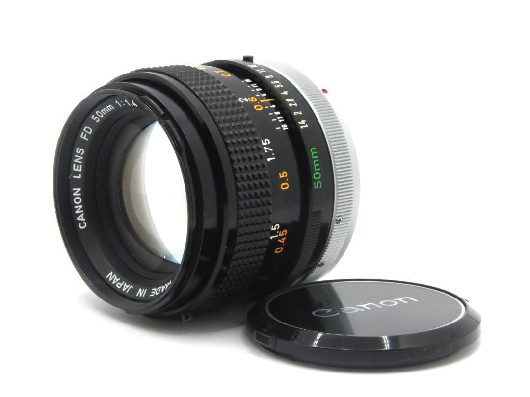 Canon FD 50mm 1:1.4 S.S.C. 革ケース付 整備済-