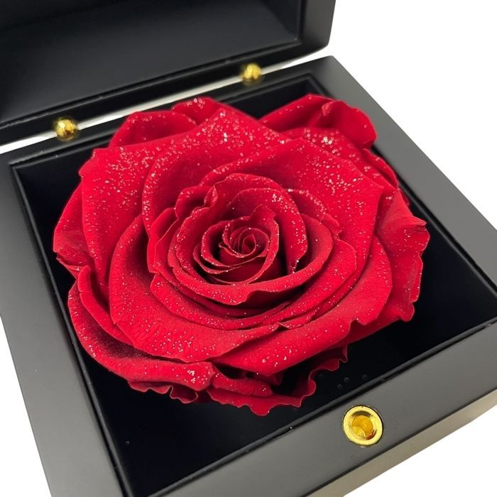 ◇美品◇ROSE GALLERY GINZA【ローズギャラリー銀座】ダイアモンドローズ Mサイズ バラ 薔薇 プリザーブドフラワー 赤 レッド  M500 - メルカリ