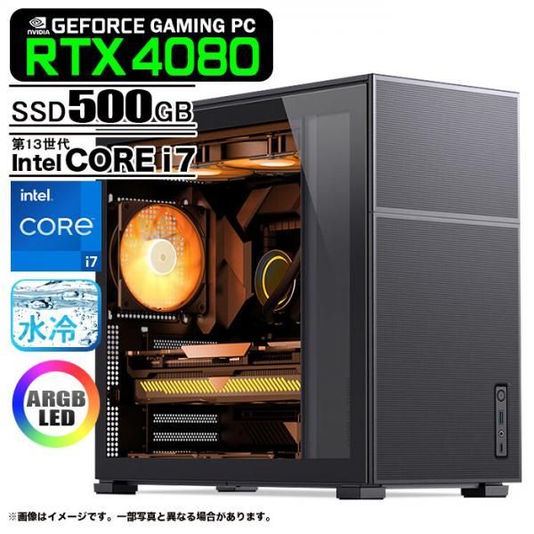 ゲーミングPC デスクトップ JONSBO D41 ブラック メッシュ GeForce RTX4080 第13世代 Corei7 Win10 SSD500GB メモリ16GB eスポーツ PASOUL 極 1年保証:新品