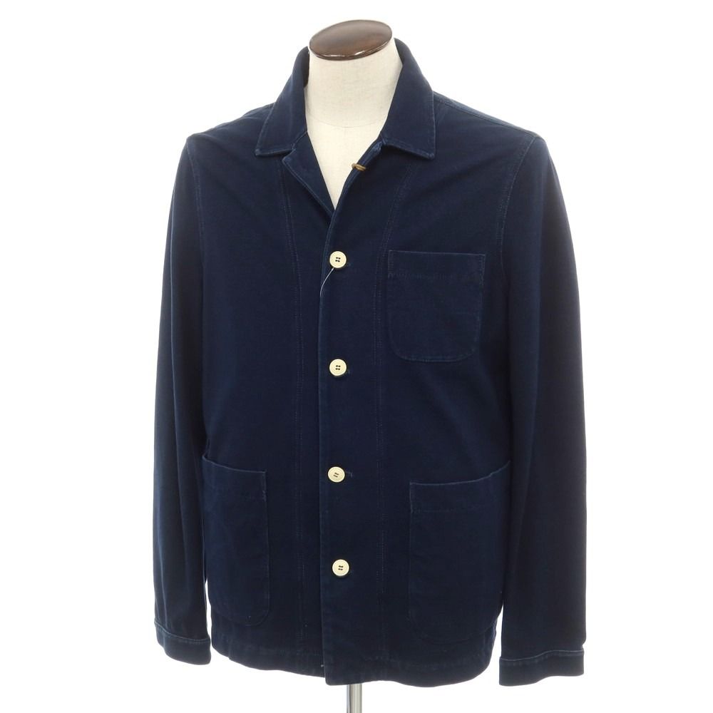 【中古】チルコロ1901 CIRCOLO 1901 コットンジャージー カバーオール ブルゾン ネイビー【サイズ50】【メンズ】