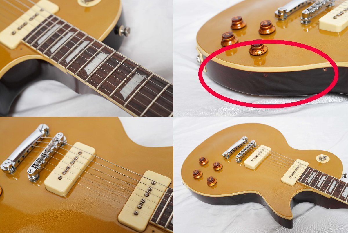 エピフォンレスポールスタンダード1956 P-90ゴールドトップ美品❗️ 7577613a0894ba86162be509cf24d3