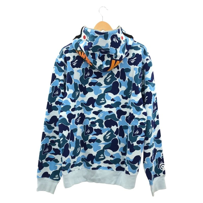 中古】A BATHING APE ABC CAMO SHARK HALF ZIP PULLOVER HOODIE