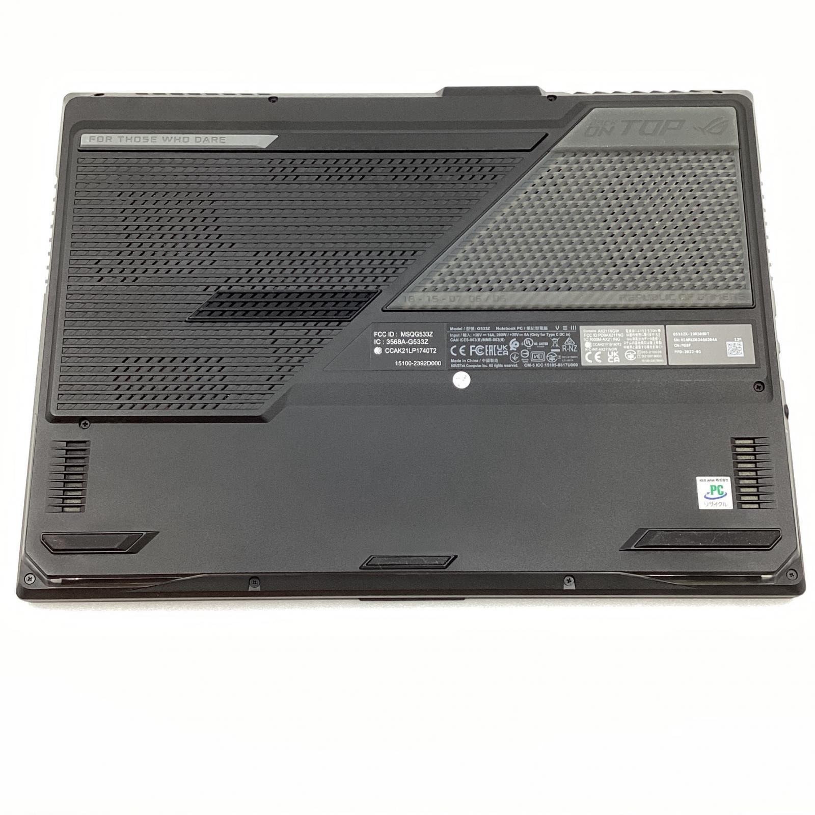 美品 ASUS ROG Strix Scar 15 RTX 3080 Ti i9 - メルカリ