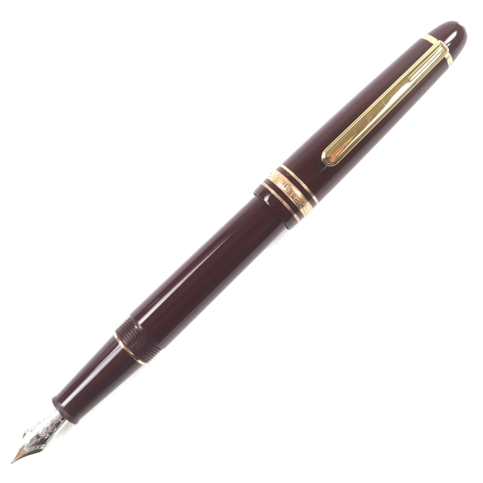 MONTBLANC モンブラン マイスターシュテュック 145 クラシック ペン先14K EFニブ ホワイトスター 万年筆 ボルドー ゴールド ドイツ製 メンズ