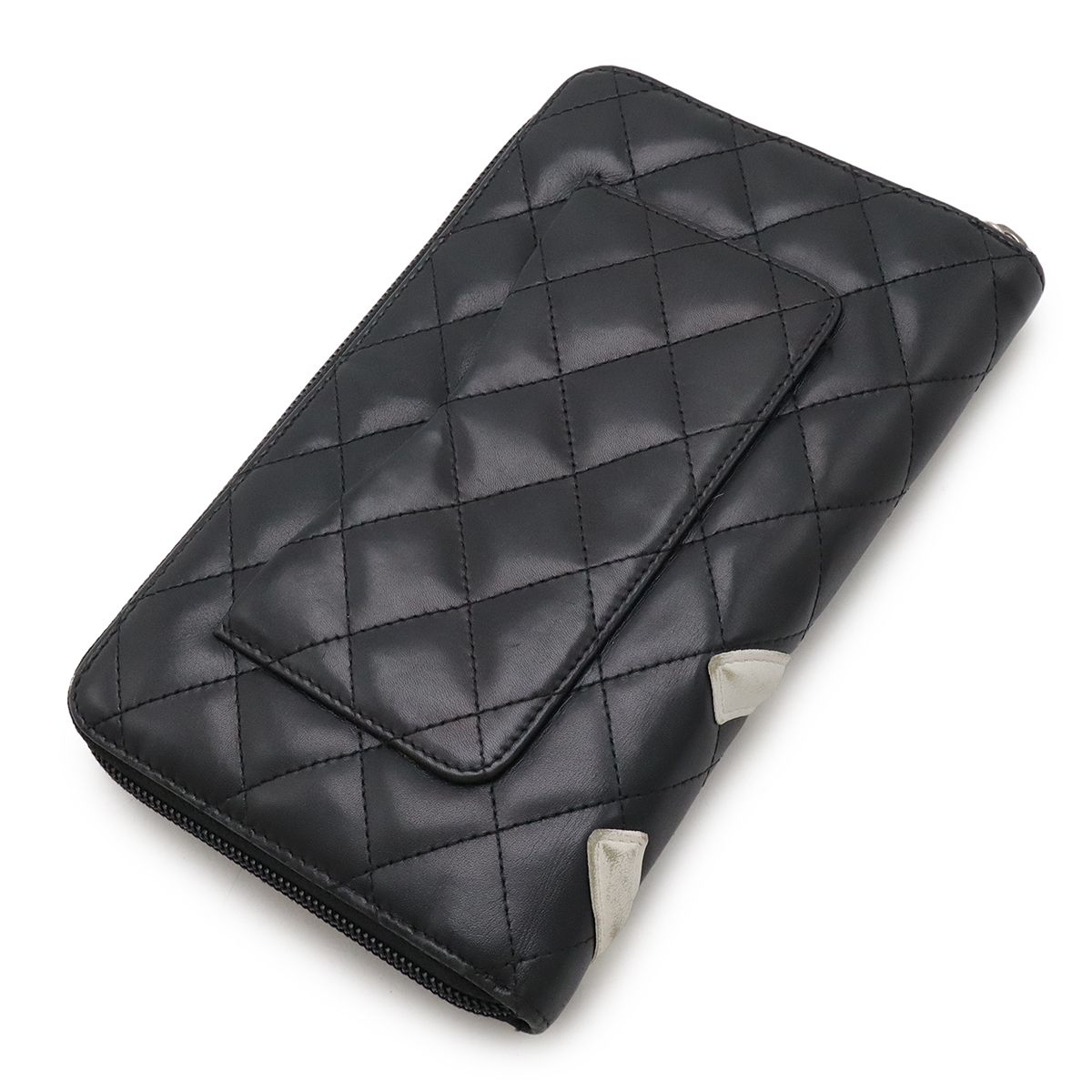 シャネル カンボンライン ココマーク 長財布 A48660 CHANEL シャネル カンボンライン ココマーク ラウンドファスナー