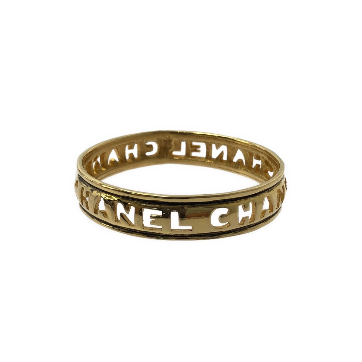 CHANEL / シャネル | ロゴ カットアウト バングル ブレスレット