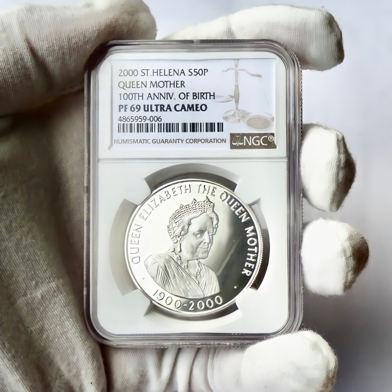 最高鑑定 2000年 クイーンマザー 生誕100年 NGC PF69UC 銀貨 - メルカリ