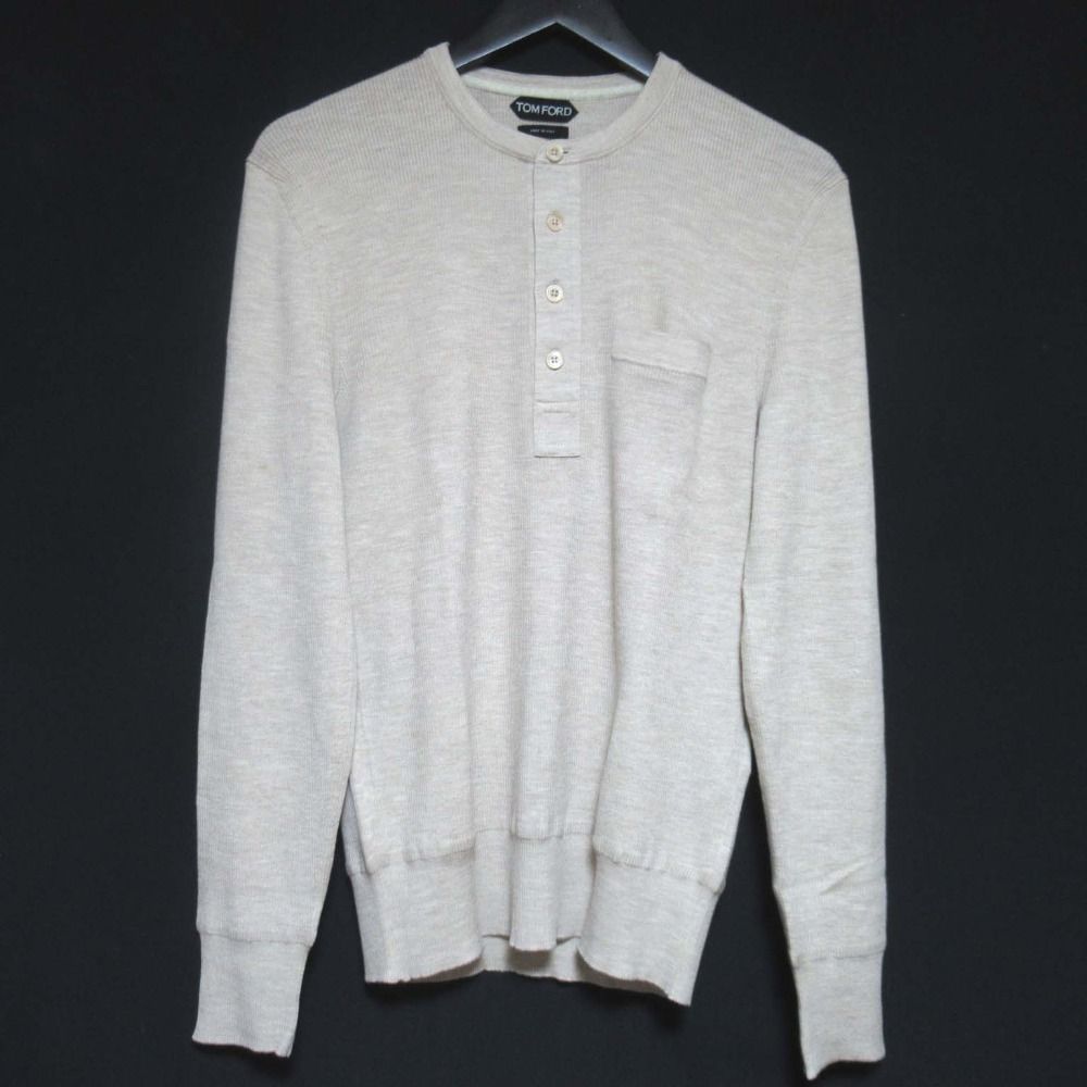 ☆美品☆トムフォード ウール シルクブレンド ヘンリーネック ニット