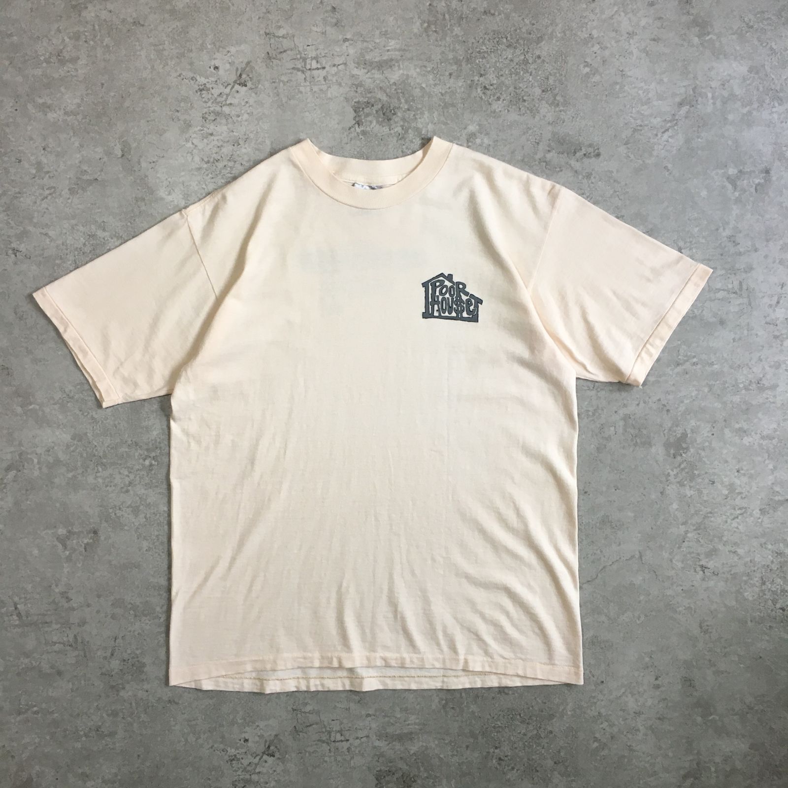 90s USA製 ONEITA Poorhouse Skateboards WINSOR Printed T