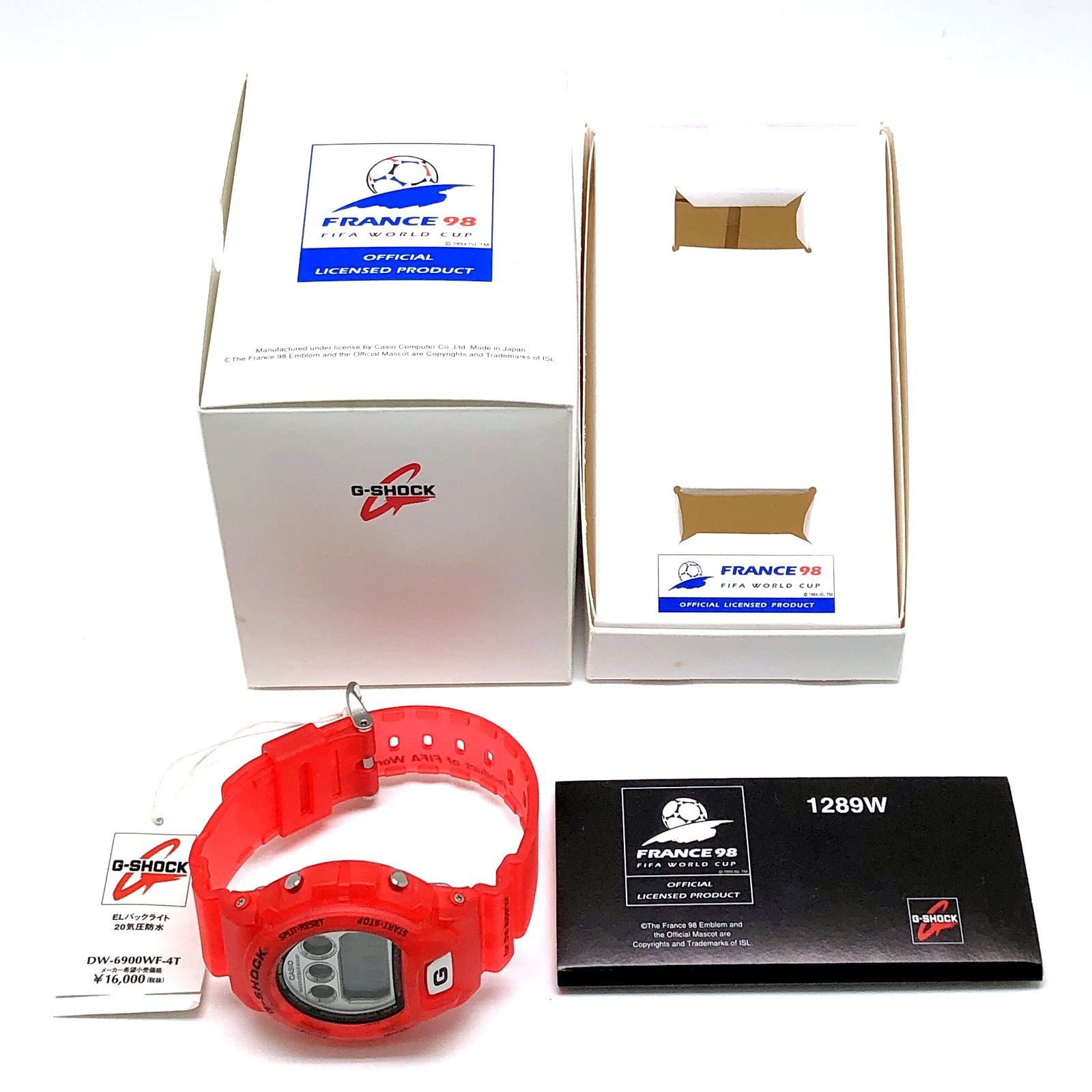 G-SHOCK DW-6900WF-4T サッカーワールドカップ′98フランス G-SHOCK ジーショック DW-6900WF-4T FIFA WORLD CUP FRANCE 98