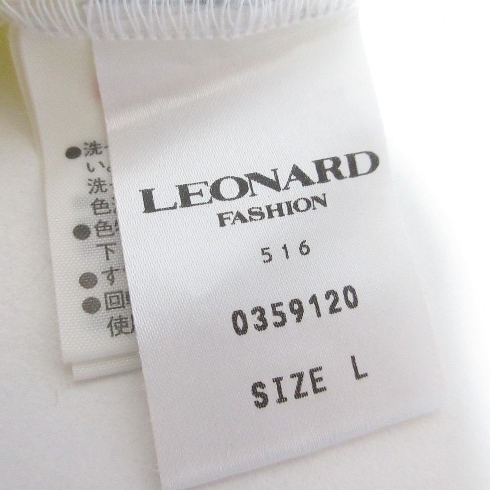 美品 LEONARD FASHION レオナール フラワープリント ショート