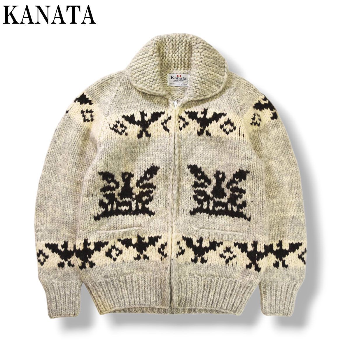 本格】 カナダ製 カナタ KANATA サンダーバード柄 フルジップアップ 