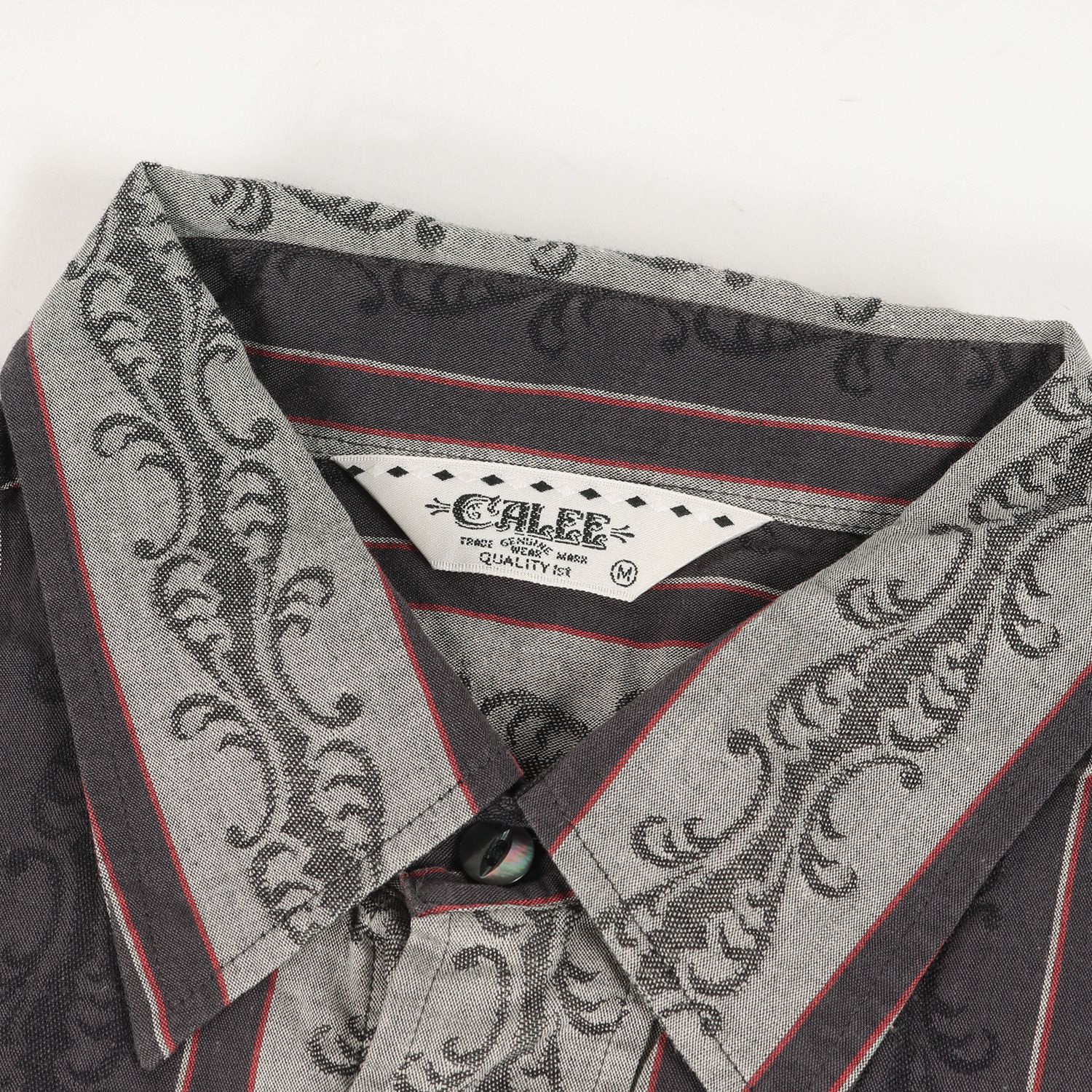 CALEE ベージュ XL シャツ ストライプ