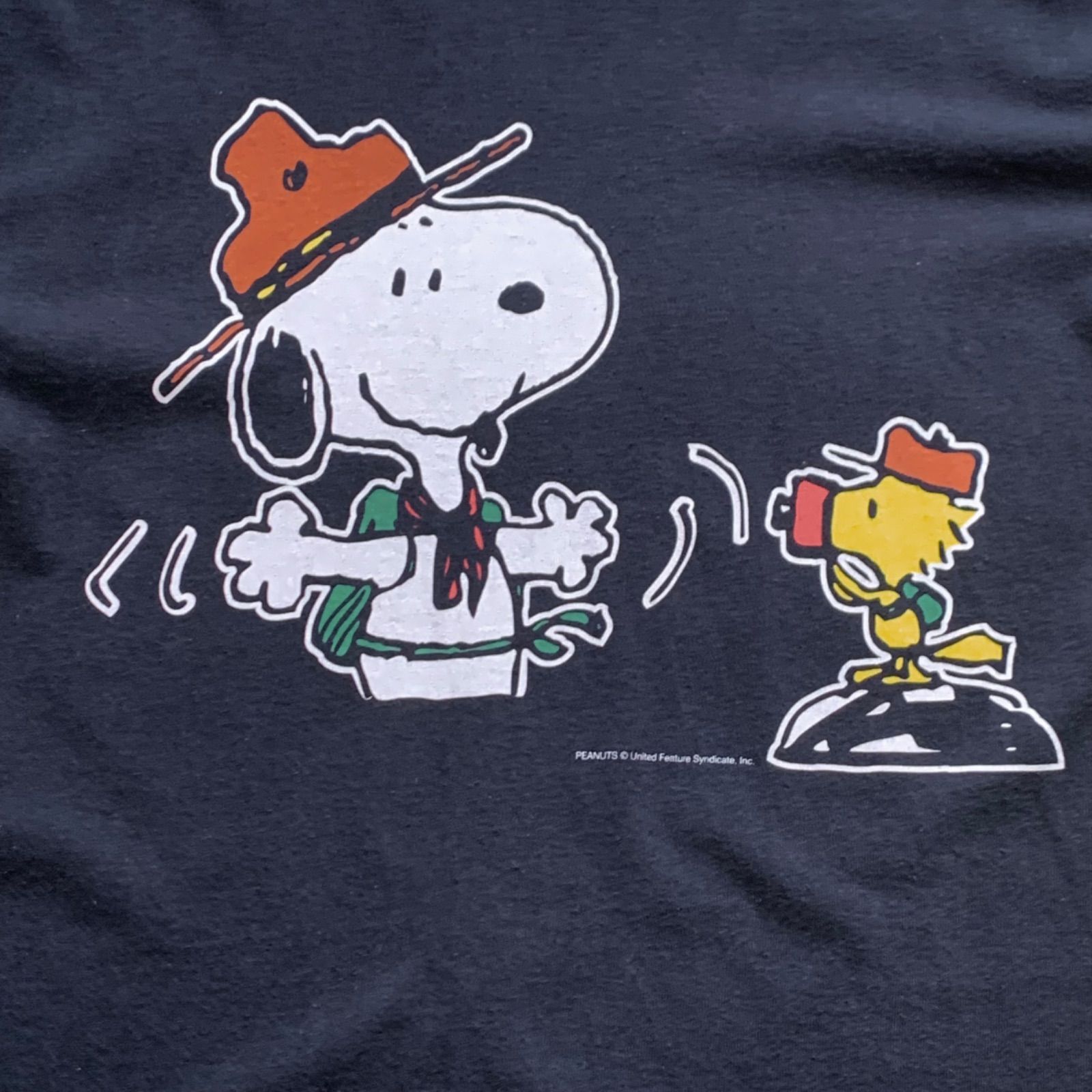 90's PEANUTS SNOOPY×Konica Print T-Shirts 90年代 スヌーピー