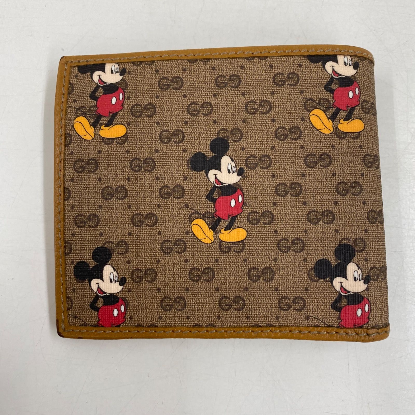 84.GUCCI Disney グッチ ディズニー ミッキーマウス コラボ 折り財布【併売品】△ - メルカリ