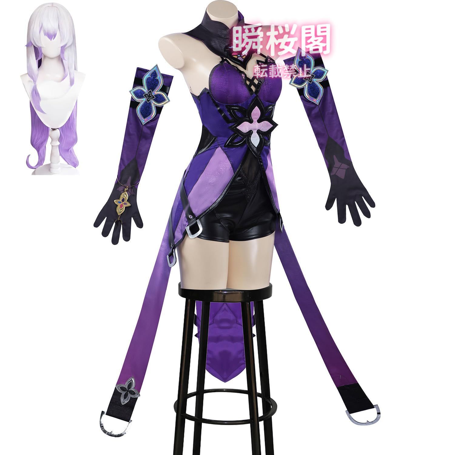 ♥ ♥ 崩壊 スターレイル コスプレ ウィッグ付き 華麗版 仮装 学園祭 文化祭 撮影 ハロウイン パーティー コスチュームブラックスワン ハロウィン CS0923BJ