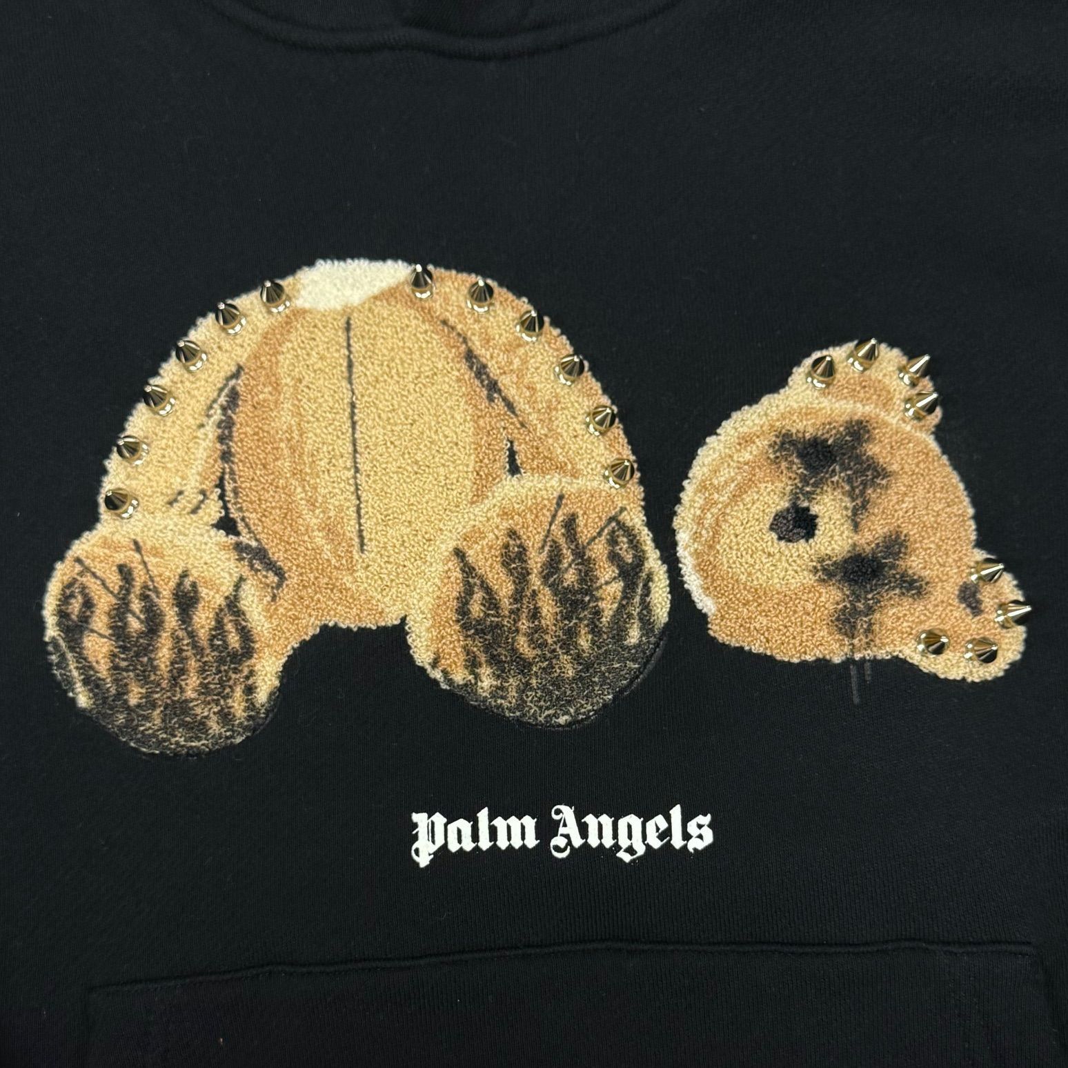 PALM ANGELS 22AW Punk Bear Hoody パンクベアー 刺繍 スタッズ