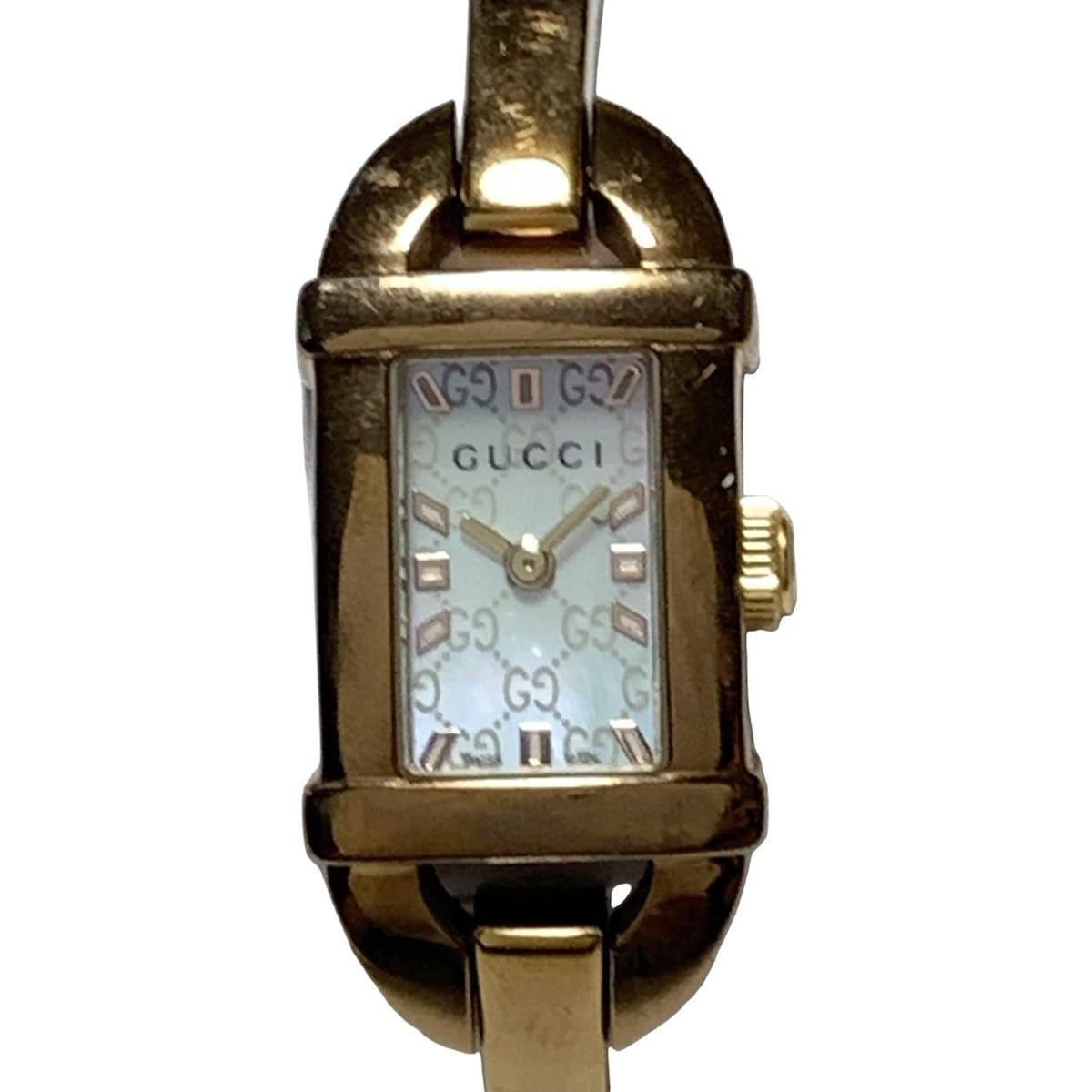 GUCCI グッチ 腕時計 - 6800L レディース SS|シェル文字盤 ホワイトシェル