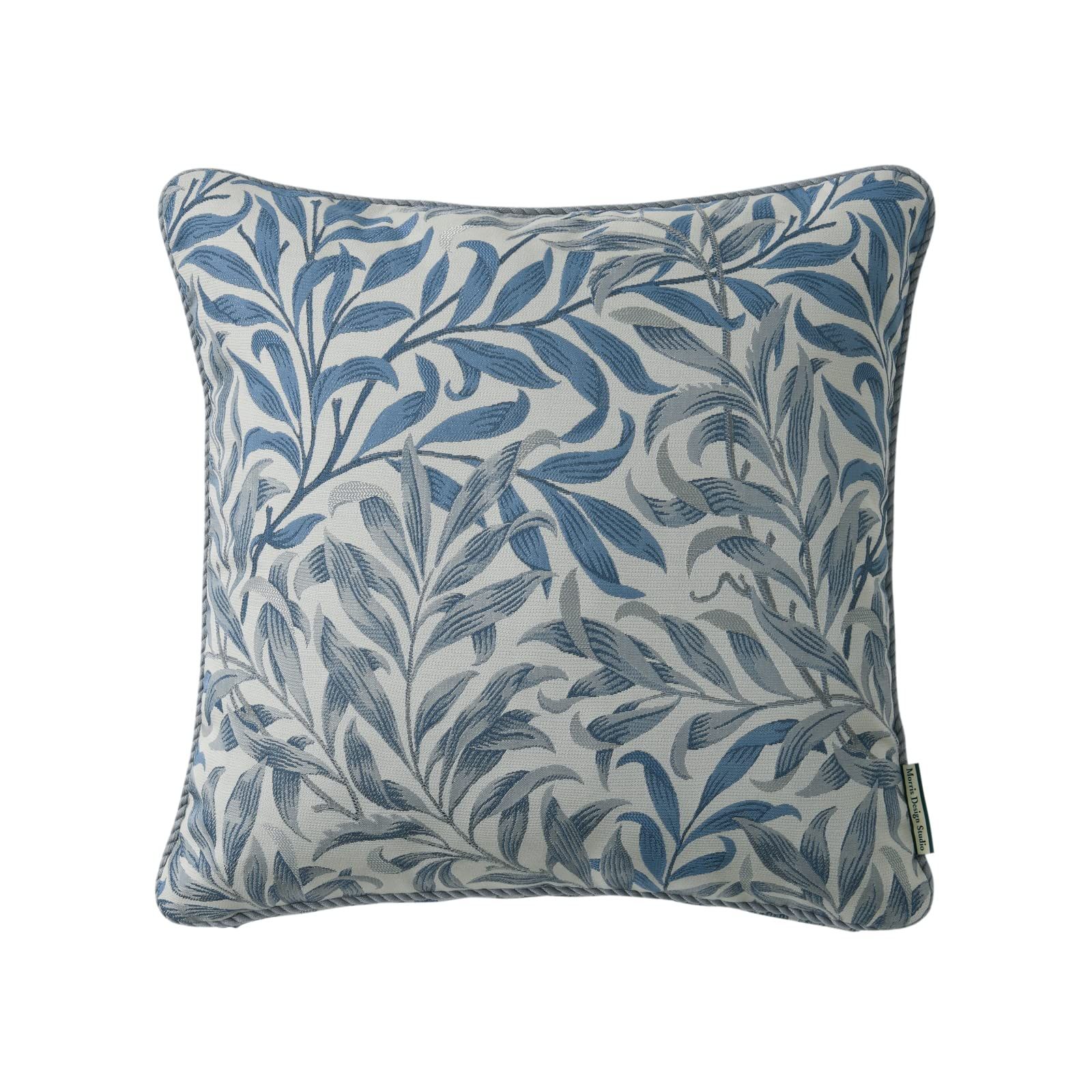 川島織物セルコン Morris Design Studio モリスデザインスタジオ 背当 クッションカバー ウィローボウ ブルー 45×45cm LL1716