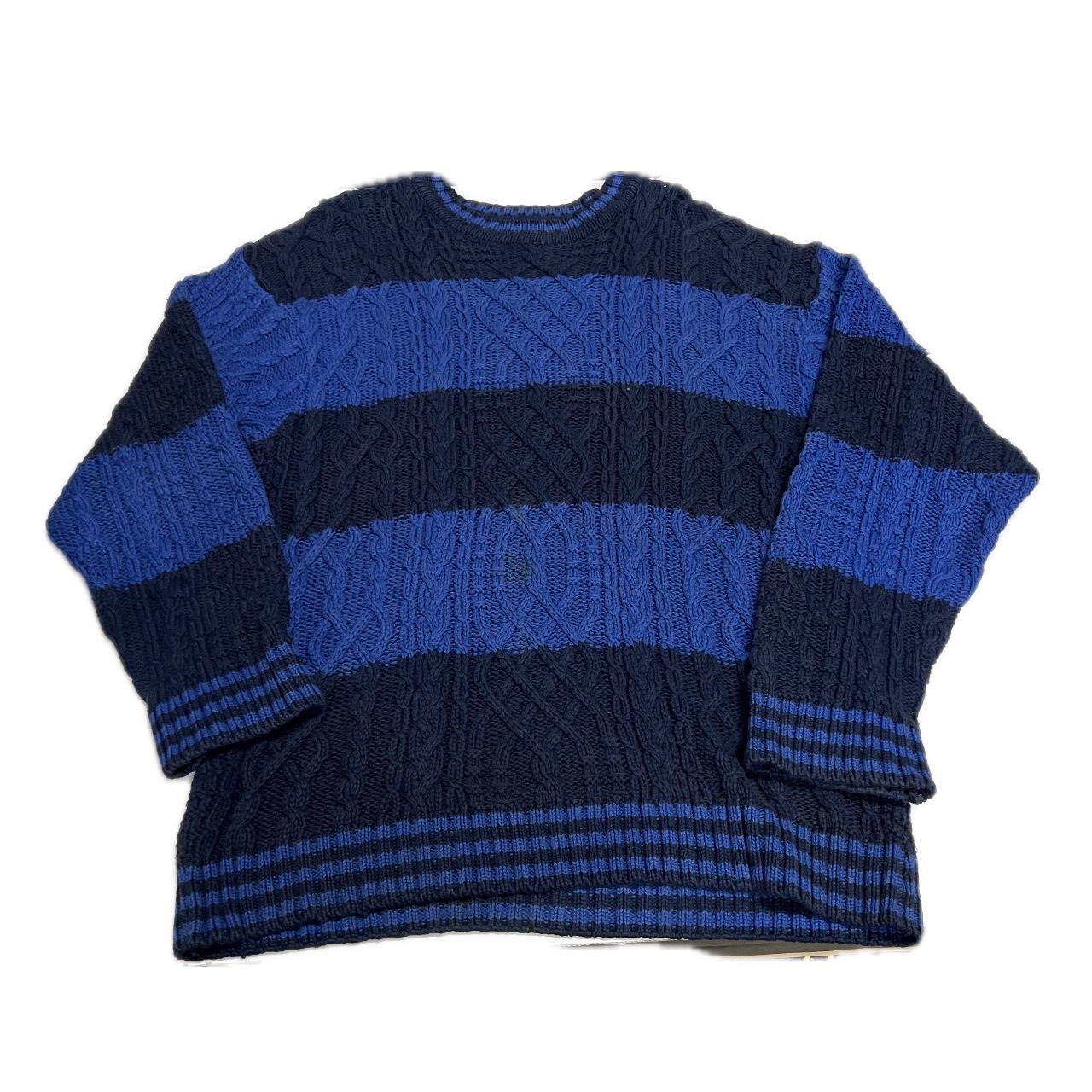 【ヴィンテージ】90s　USA製　ブルックスブラザーズ　ボーダー　コットンニット 80年代〜90年代 ヴィンテージ Brooks Brothers ブルックスブラザー