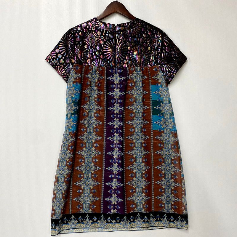 中古品】ANNA SUI アナスイ 54-01-4975 USA製 ALL-OVER PATTERN