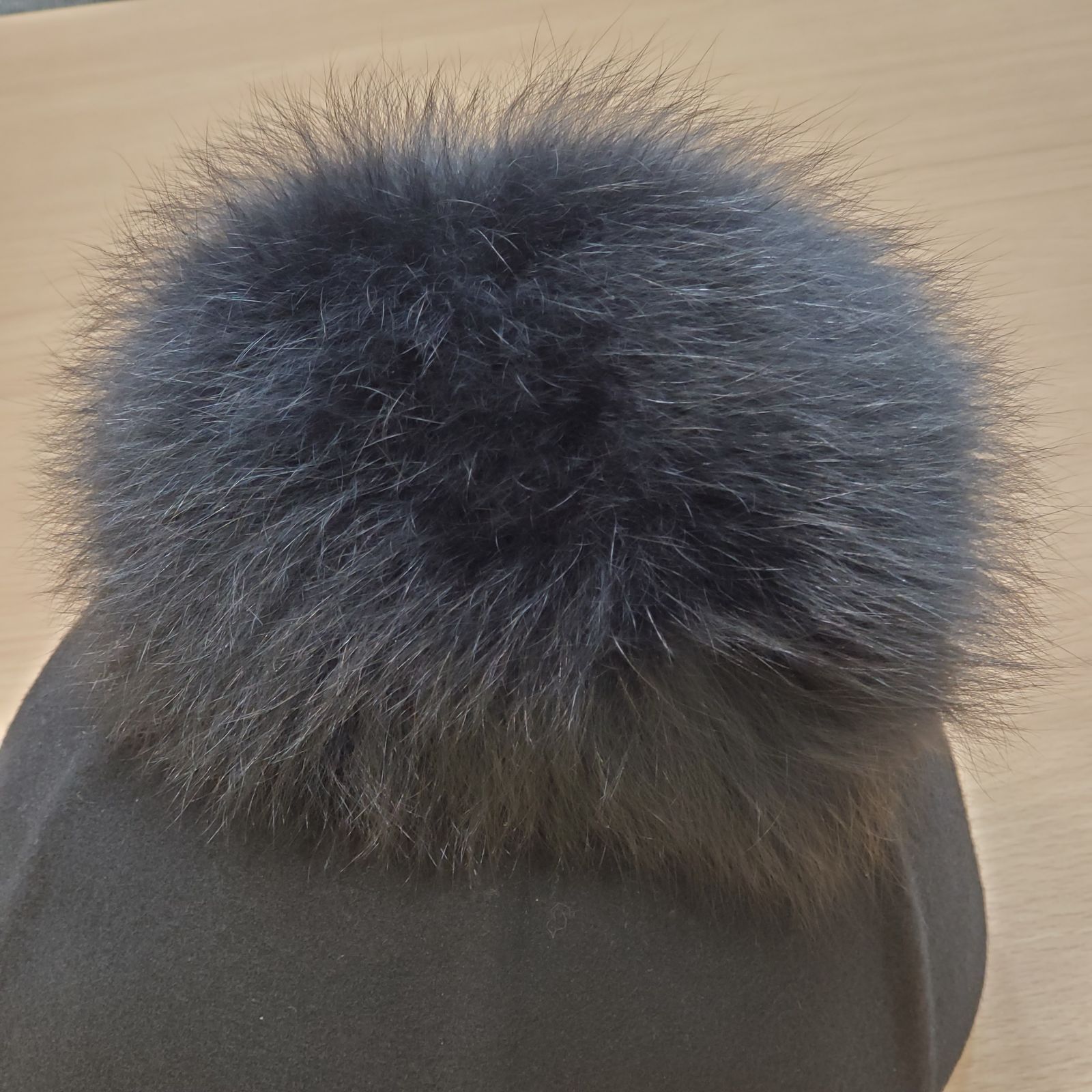 EL6 vaqutaux ヴァクトー リアルファー ジョッキー ハット 黒 ウール100％ MK10791