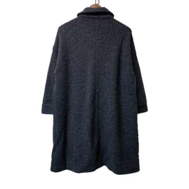 OMNIGOD ニットメルトンセーラーコート ロング丈 アウター ウール 無地 フルボタン No.NO-58-734N アメカジ 古着