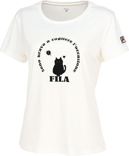 オフホワイト_L フィラ テニス 半袖シャツ グラフィックTシャツ VL2702 ...