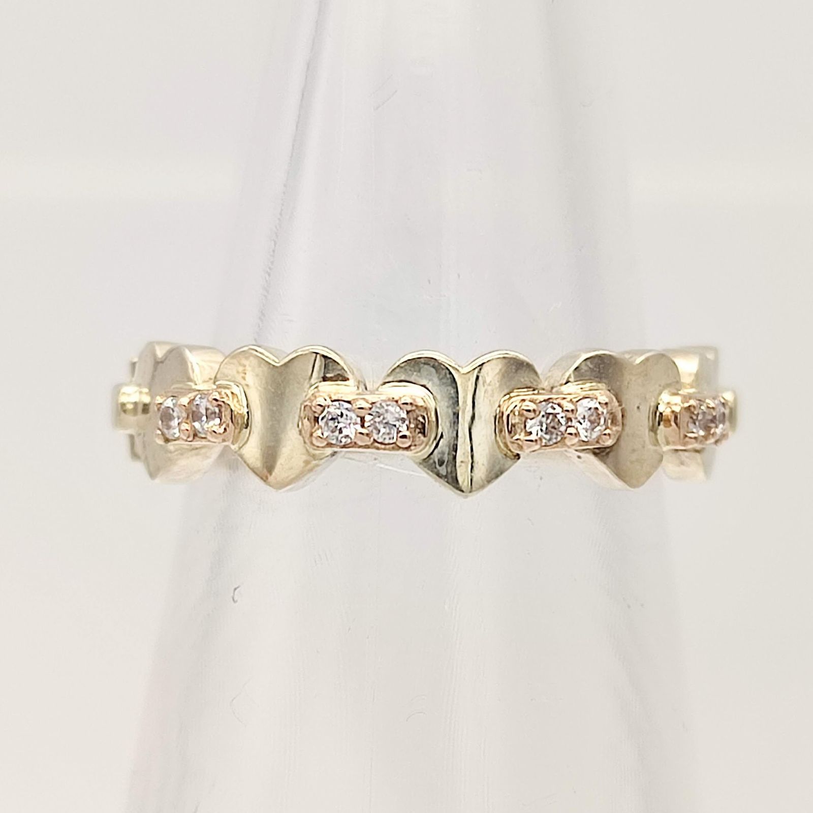 ★STAR JEWELRY★ スタージュエリー リング 18K シルバー 美品】STAR JEWELRY スタージュエリー ハートリング SILVER K18