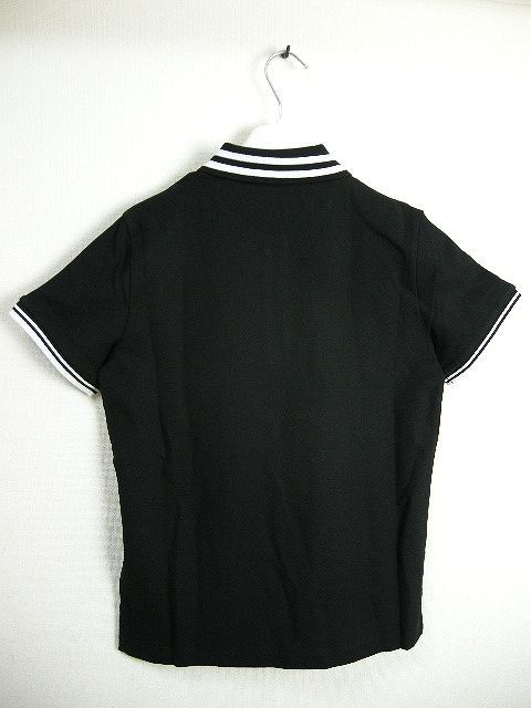 サイズS-L□新品 本物□モンクレール 半袖 ポロシャツ ブラック 黒 