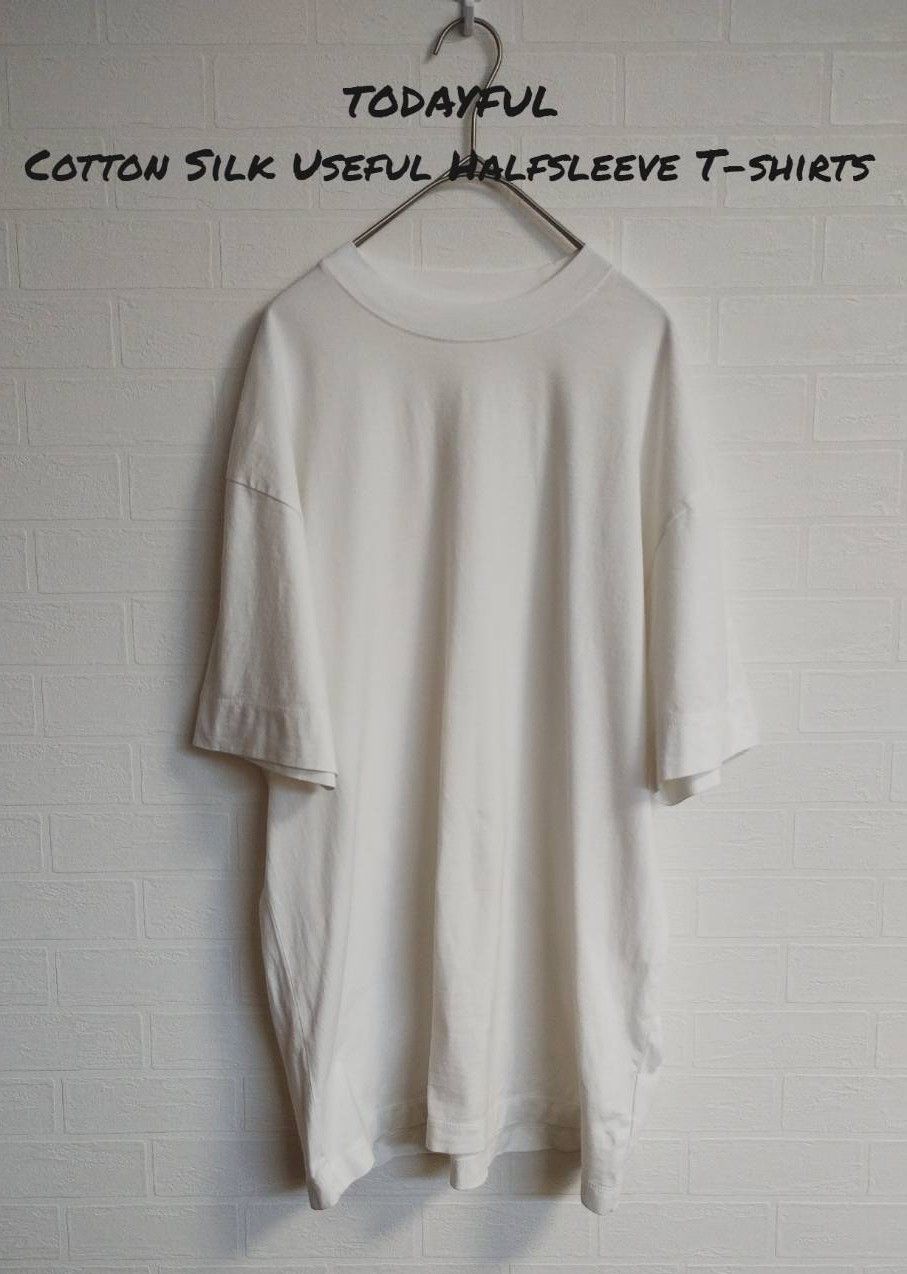 TODAYFUL コットンシルクユースフル　ハーフスリーブ　Tシャツ 　ホワイト TODAYFUL(トゥデイフル) / Life's online store（ライフズ
