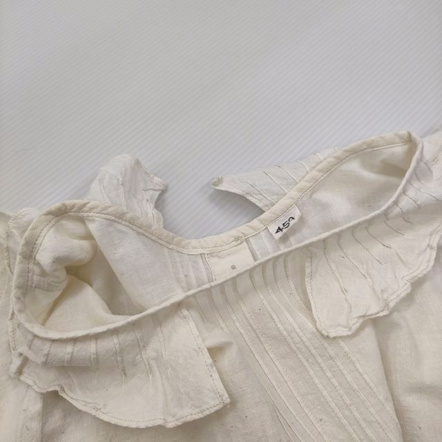 45R/45rpm インドカディdeフリルカラーブラウス 定価30800円 シャツ  