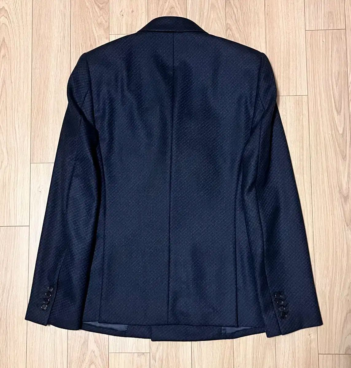 ウール100 スーツ セット ネイビー 95 スリム100