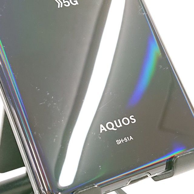 タッチ切れ　ドコモ　AQUOS　R5G　SH-51A  ブラックレイ ジャンク品】AQUOS R5G SH-51A ドコモ ブラックレイ 送料無料